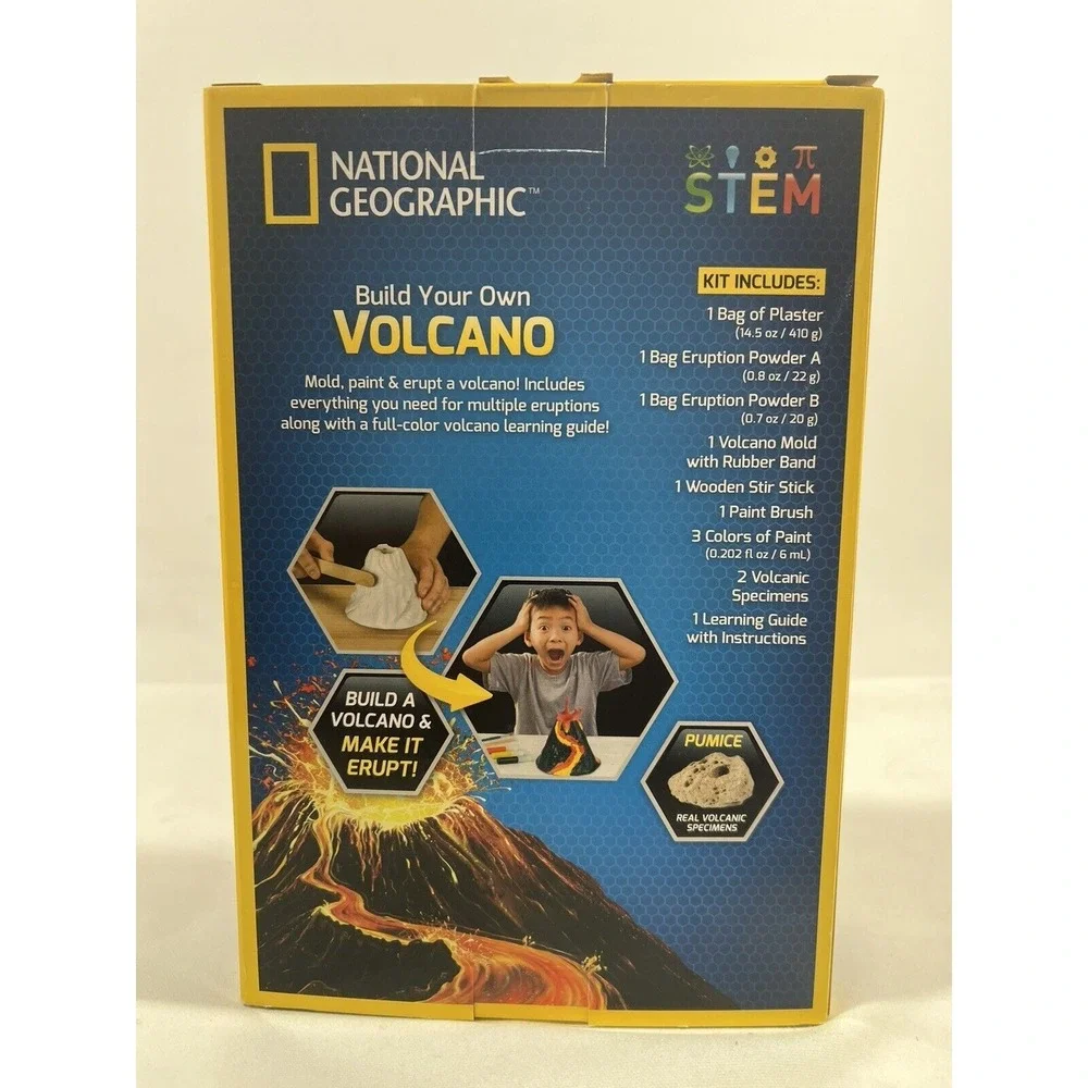 National Geographic Volcano Kit STEM Science Toy Kids Educational Experiment
